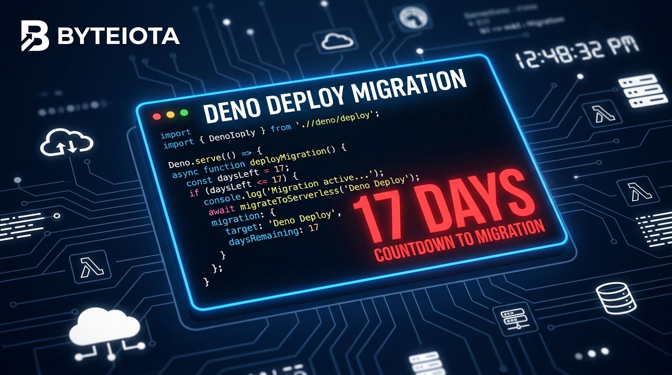 Deno Deploy Classic Shuts Down July 20: Migrate Now | byteiota