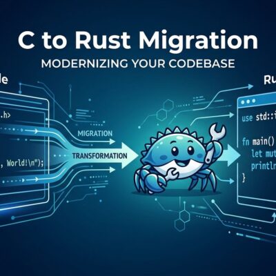 Visualization of the Rust compiler translated into C code, showing the crustc project by FractalFir