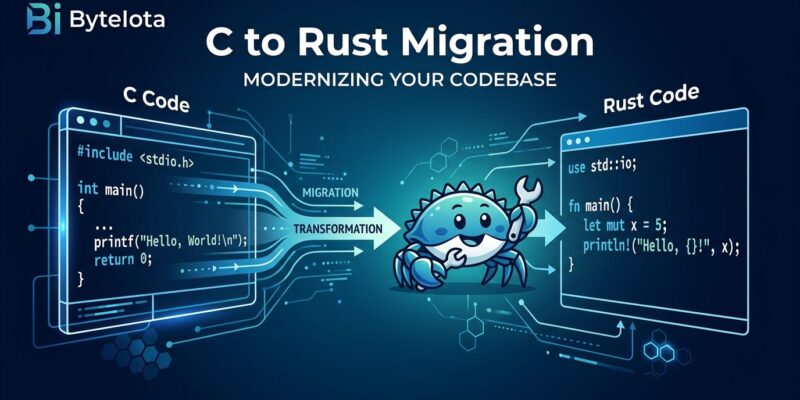 Visualization of the Rust compiler translated into C code, showing the crustc project by FractalFir