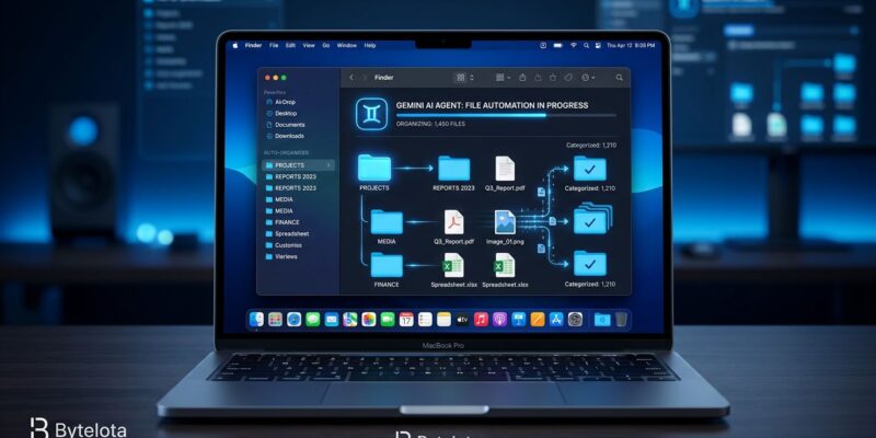 Gemini Spark AI agent on macOS showing local file automation and MCP integrations