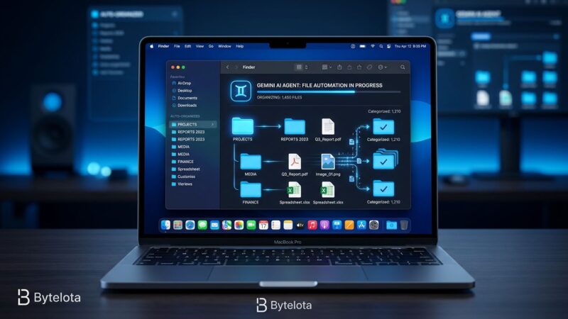 Gemini Spark AI agent on macOS showing local file automation and MCP integrations