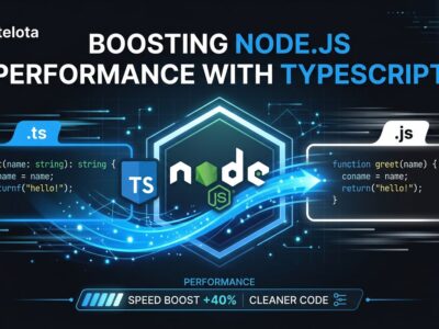 Node.js logo with TypeScript type stripping animation showing .ts file execution without a build step