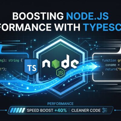 Node.js logo with TypeScript type stripping animation showing .ts file execution without a build step