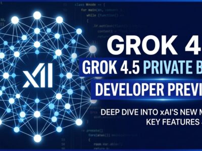 Grok 4.5 V9 architecture neural network visualization - xAI private beta at SpaceX and Tesla