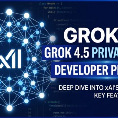 Grok 4.5 V9 architecture neural network visualization - xAI private beta at SpaceX and Tesla