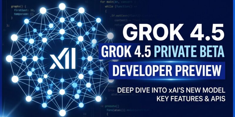 Grok 4.5 V9 architecture neural network visualization - xAI private beta at SpaceX and Tesla