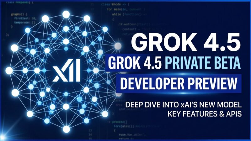 Grok 4.5 V9 architecture neural network visualization - xAI private beta at SpaceX and Tesla