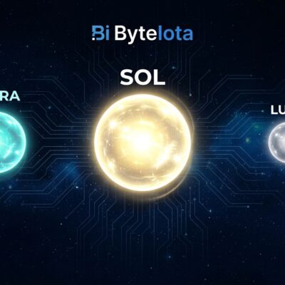 Three glowing orbs representing GPT-5.6 Sol Terra and Luna model tiers floating in space