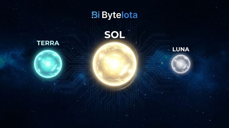 Three glowing orbs representing GPT-5.6 Sol Terra and Luna model tiers floating in space