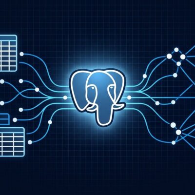 PostgreSQL 19 SQL/PGQ graph queries and REPACK CONCURRENTLY illustrated with relational tables and graph network nodes