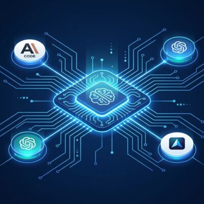 Memmy Agent: a central hub node connected by glowing circuit paths to Claude Code, Codex, and Cursor AI tool icons on a dark navy background