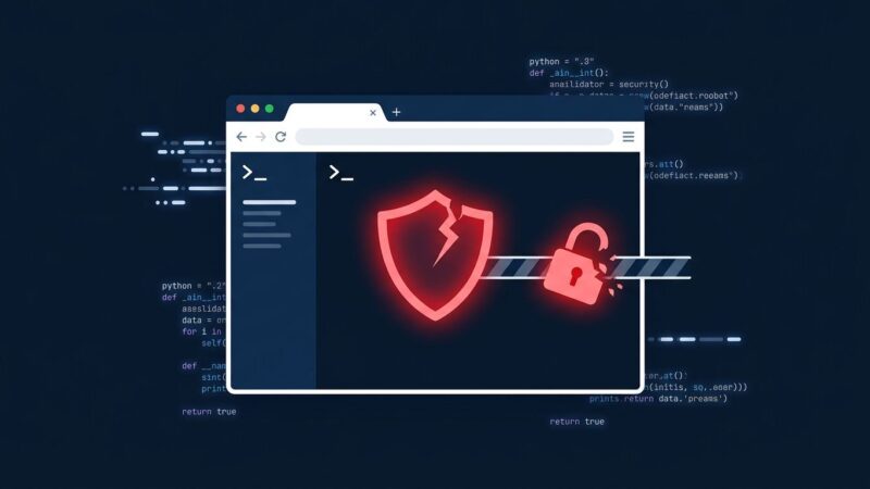 Open WebUI critical vulnerability CVE-2026-45672 showing broken security lock on a dark blue background