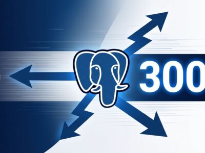 Performance comparison chart showing pgrust achieving 300x faster analytics than PostgreSQL through batching, operator fusion, and SIMD optimizations