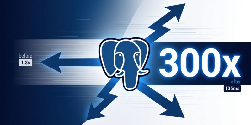 Performance comparison chart showing pgrust achieving 300x faster analytics than PostgreSQL through batching, operator fusion, and SIMD optimizations