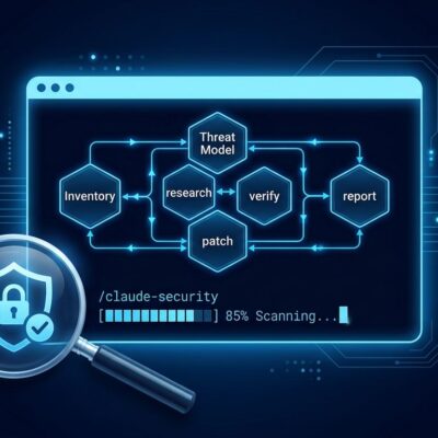 Claude Security plugin terminal interface showing multi-agent vulnerability scanning phases for Claude Code