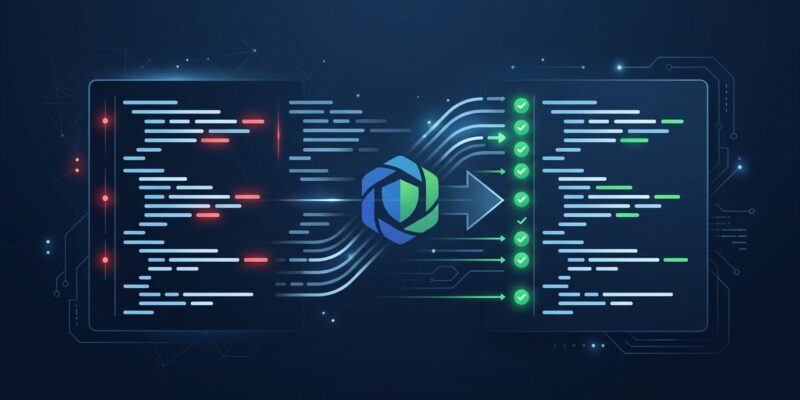 ESLint v10 migration guide - code linting interface showing upgrade path from v9 to v10 flat config