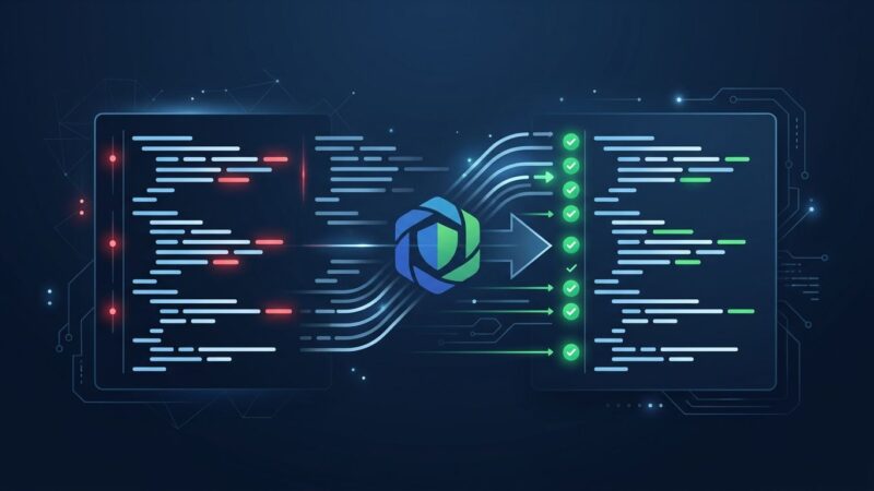 ESLint v10 migration guide - code linting interface showing upgrade path from v9 to v10 flat config