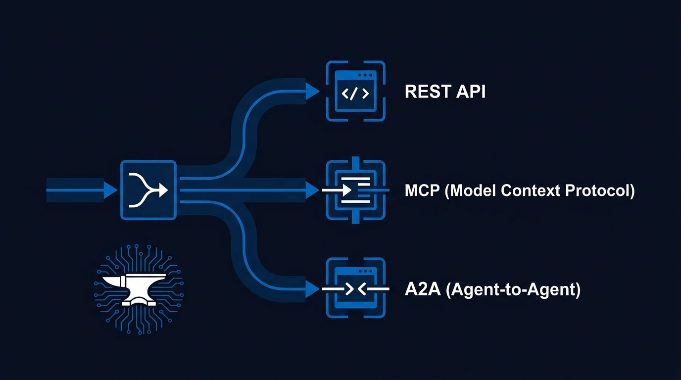 Anvil JS: One Node.js Route for REST, MCP, and A2A