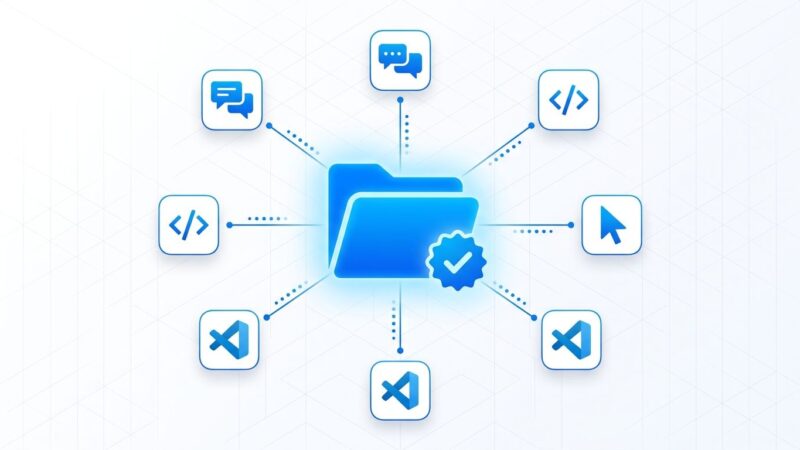 Agent Plugins 1.0 open standard - plugin folder connecting to six AI coding tools including ChatGPT, GitHub Copilot, Cursor, VS Code, Codex and Kiro