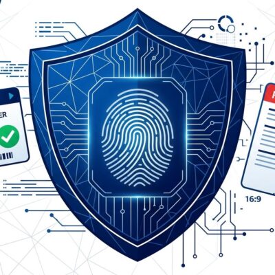 HackerOne mandatory ID verification shield with fingerprint scan showing bug bounty researcher identity requirement