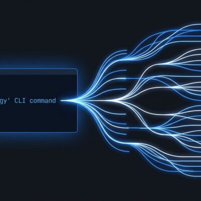 Google Antigravity 2.0 agy CLI terminal showing parallel AI agents branching in blue on dark background