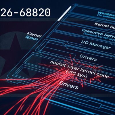 Windows kernel afd.sys driver diagram showing CVE-2026-68820 race condition exploit used by Lazarus Group
