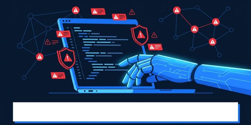 AI coding agent triggering endpoint security detection rules illustration