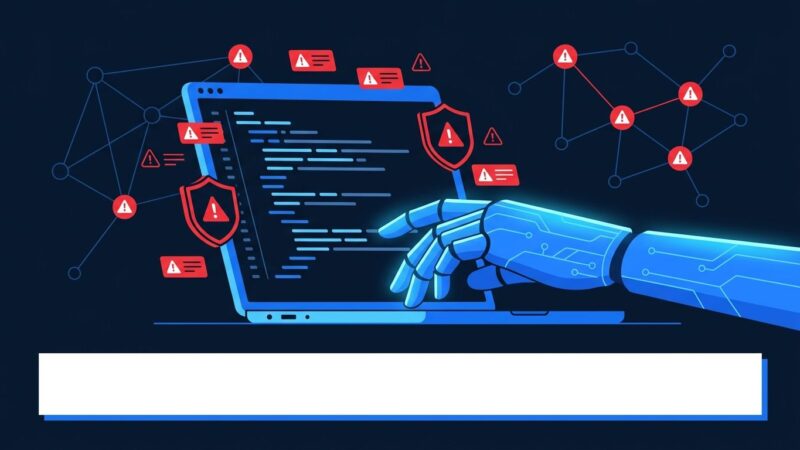 AI coding agent triggering endpoint security detection rules illustration