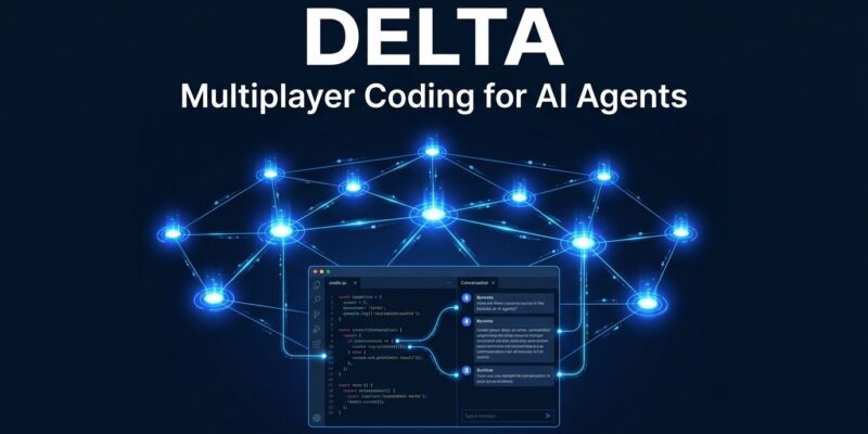 Zed Delta multiplayer coding environment for AI agents showing DeltaDB sync