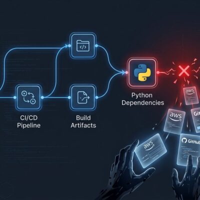 Supply chain attack diagram showing how LiteLLM PyPI breach exposed 2488 organizations