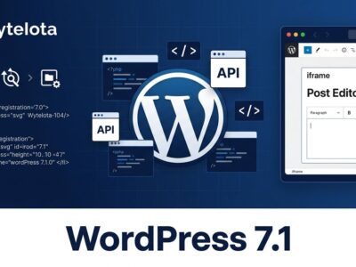 WordPress 7.1 developer APIs: SVG Icon API, Abilities API, iframed editor enforcement