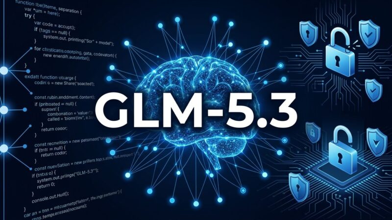 GLM-5.3 open-weight AI model coding and cybersecurity capabilities visualization