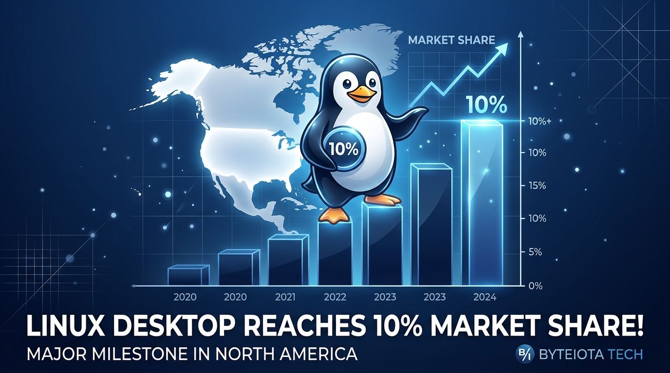 Linux Desktop Hits 10% in North America: Real or Artifact?