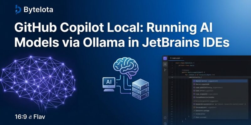 GitHub Copilot running local Ollama models in JetBrains IDE
