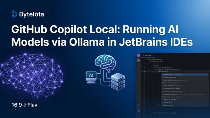 GitHub Copilot running local Ollama models in JetBrains IDE
