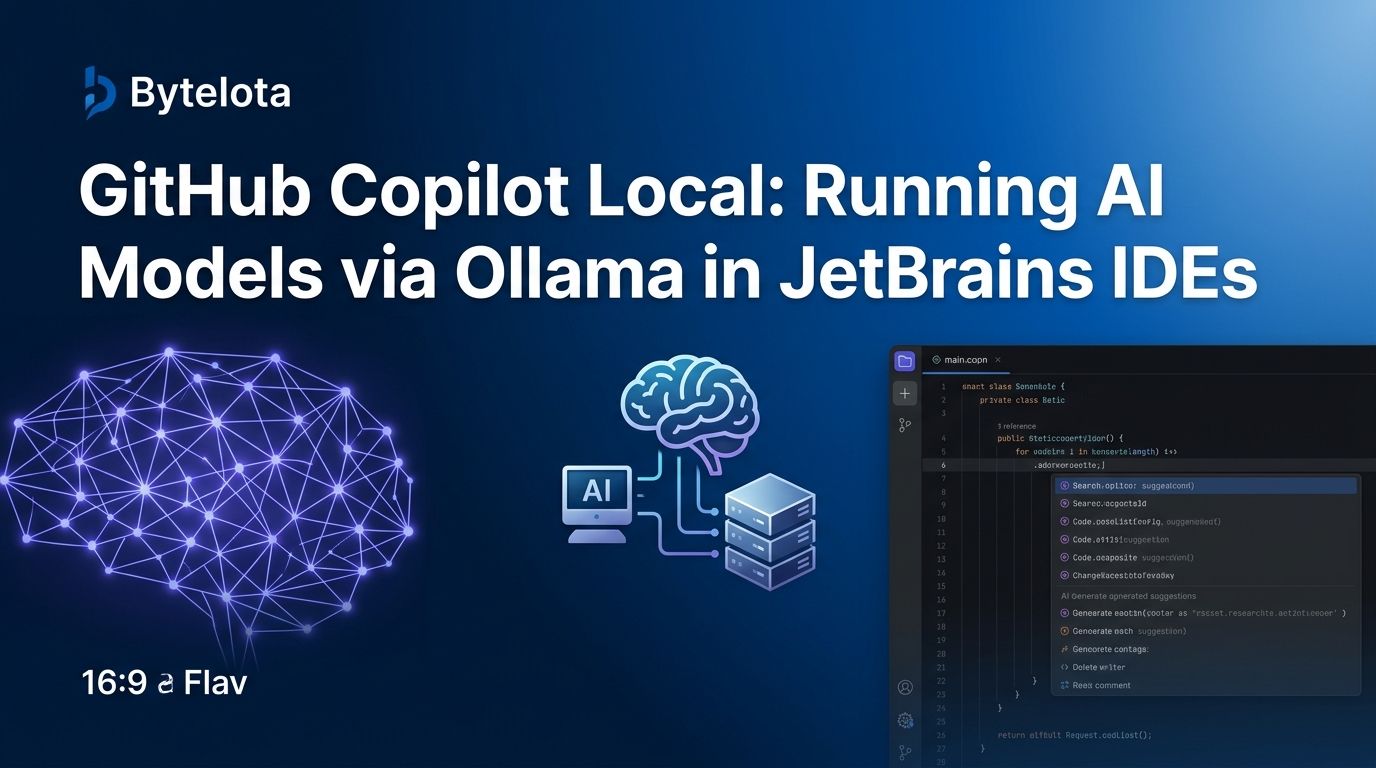 GitHub Copilot Runs Local Models via Ollama in JetBrains
