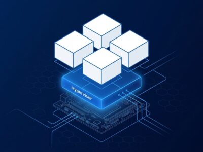 Docker VMM replaces libkrun as the first-party hypervisor in Docker Desktop v4.86, showing container virtualization stack