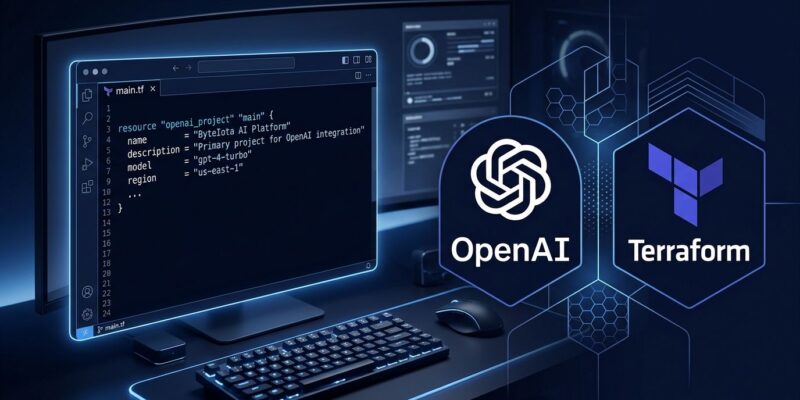 OpenAI Terraform provider v1.0 - manage API projects as code with HCL configuration