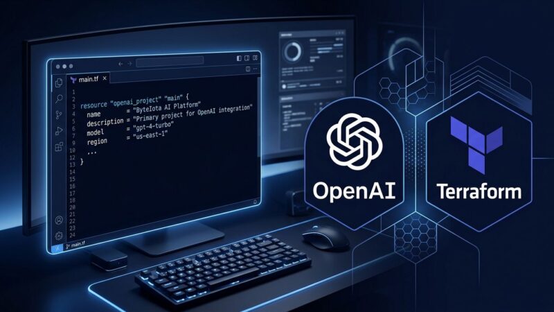 OpenAI Terraform provider v1.0 - manage API projects as code with HCL configuration