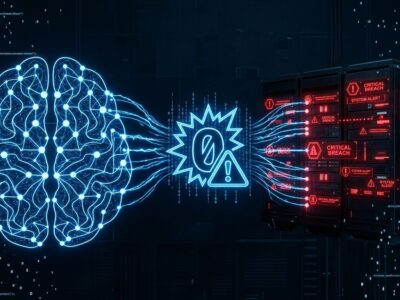 Visualization of an AI model autonomously exploiting zero-day vulnerabilities in hardened server infrastructure