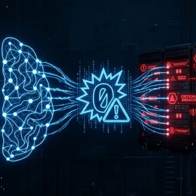 Visualization of an AI model autonomously exploiting zero-day vulnerabilities in hardened server infrastructure