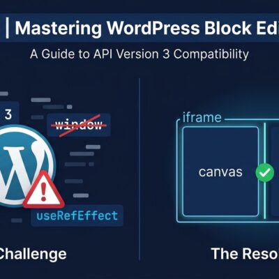 WordPress 7.1 iframed post editor breaking change - block api v3 migration