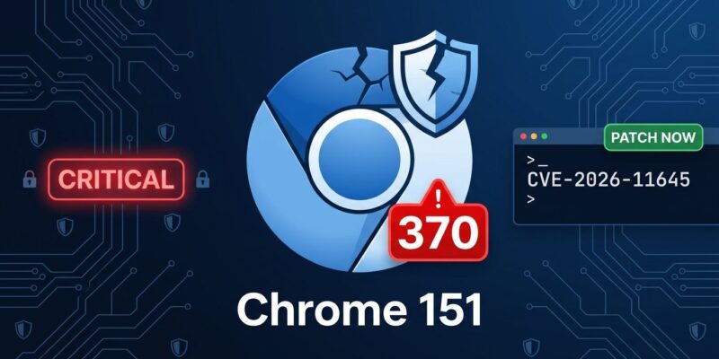 Chrome 151 security update patches 370 vulnerabilities including 7 critical CVEs and an actively exploited V8 zero-day