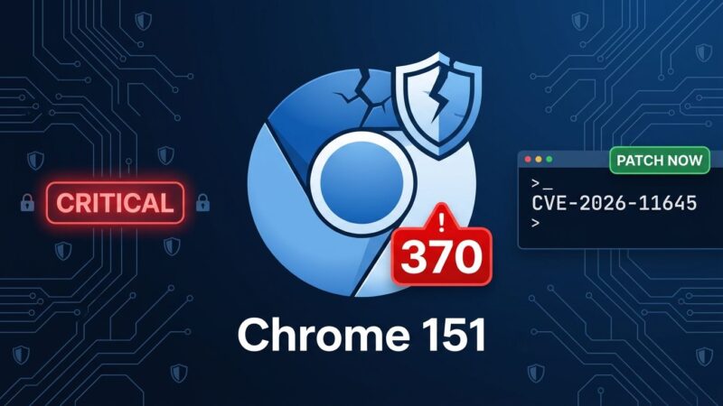 Chrome 151 security update patches 370 vulnerabilities including 7 critical CVEs and an actively exploited V8 zero-day