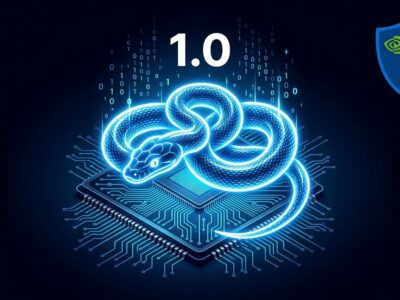 Mojo programming language 1.0 release - GPU chip with Python-style design in ByteIota blue