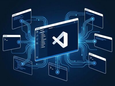 VS Code 1.133 Agent Host Protocol diagram showing synchronized AI agent sessions across multiple editor windows