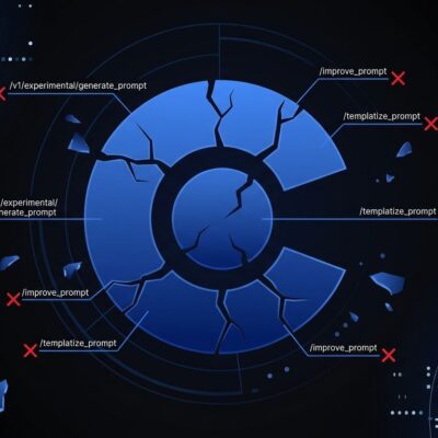 Broken Claude logo with deprecated API endpoint labels - illustrating Anthropic Workbench retirement