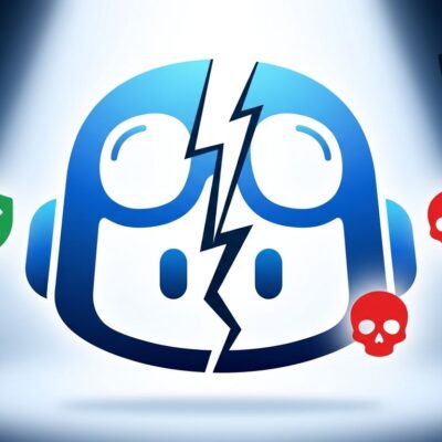 GitHub Copilot robot icon with a security crack fracture, symbolizing the Autofix vulnerability that led to a Snowflake breach