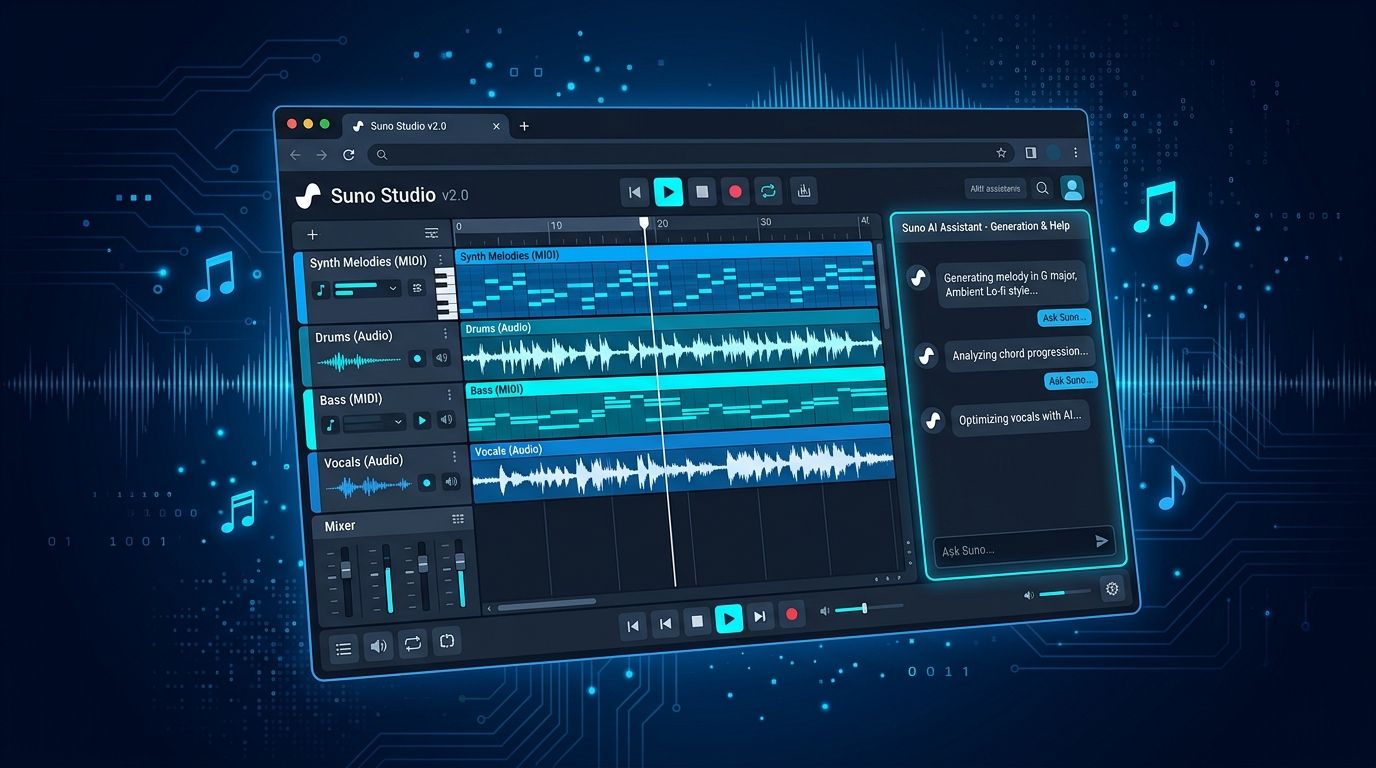 Suno Studio 2.0: MIDI Is Here, VSTs Are Not