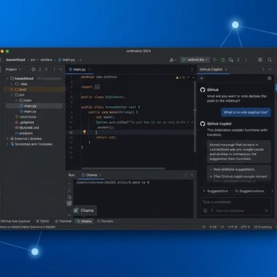 GitHub Copilot running Ollama local model in JetBrains IDE